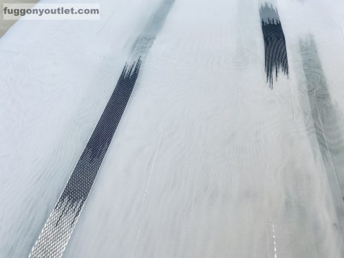 Voile, Parketta, fehér alapon fekete, 300x260 cm