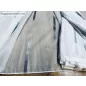Voile, Parketta, fehér alapon fekete, 500x260 cm