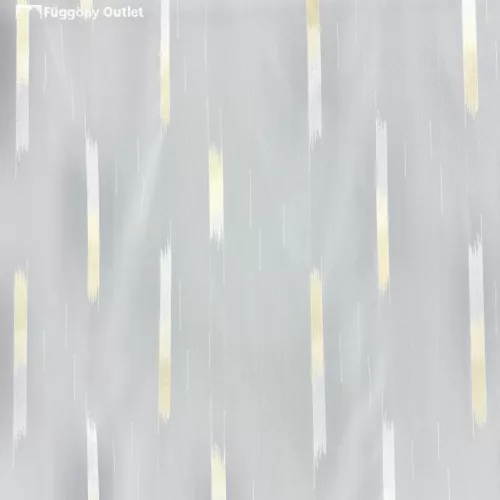 Voile, Parketta, fehér alapon arany, 300x180 cm 