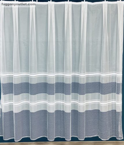 Lyukacsos Csíkos, fehér és szürke, 150x155 cm