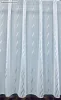 Voile, Azra, fehér alapon szürke, 500x210 cm 