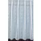 Voile, Azra, fehér alapon szürke, 500x210 cm 