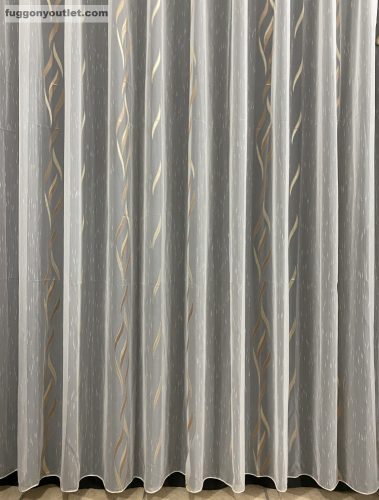Méteráru, Azra, Voile, krém alapon arany, 280 cm 