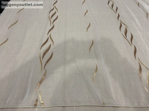 Méteráru, Azra, Voile, krém alapon arany, 280 cm 