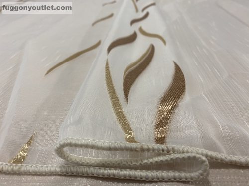 Méteráru, Azra, Voile, krém alapon arany, 280 cm 