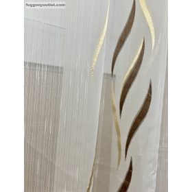 Voile, Azra, krém alapon barna, 300x260 cm