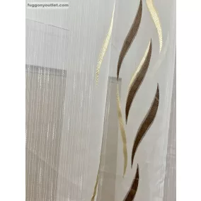 Voile, Azra, krém alapon barna, 300x260 cm