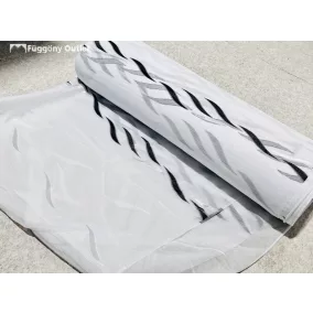 Méteráru, Azra, Voile, fehèr alapon fekete, 280 cm 