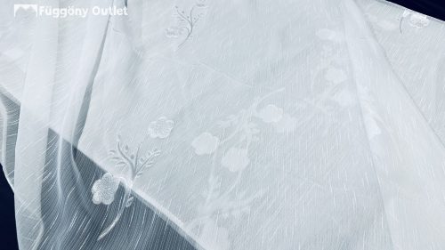 Méteráru, Ceylin, Voile, fehèr alapon fehér, 280 cm 