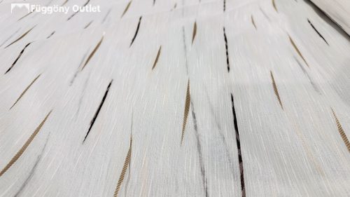 Méteráru, Pálcikás, Voile, krém alapon,Arany Barna, 280 cm 