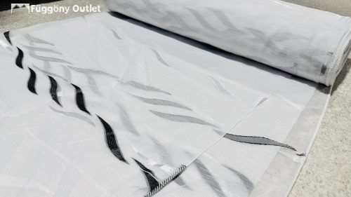 Méteráru, Azra, Voile, fehèr alapon fekete, 280 cm 