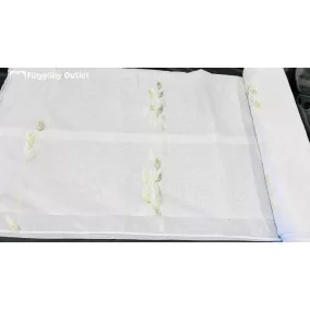 Méteráru, Feride, Voile, fehèr alapon zöld, 280 cm 