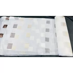 Méteráru, Nurdan, Voile, krém alapon, 280 cm 