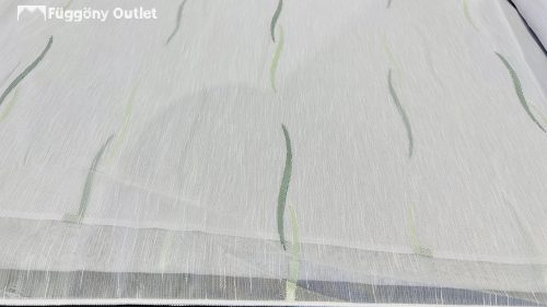 Méteráru, Zoe, Voile, fehèr alapon zöld, 280 cm 
