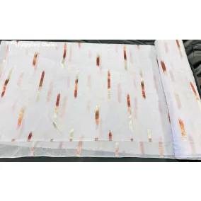   Méteráru, Parketta minta, Voile, fehèr alapon terra, 280 cm 