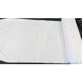 Méteráru, Ceren, Voile, fehèr alapon szürke, 280 cm 