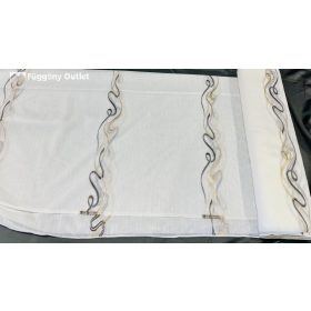 Méteráru, Irem, Voile, krém alapon barna arany, 280 cm 