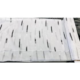 Méteráru, Parketta, Voile, fehèr alapon fekete, 280 cm 