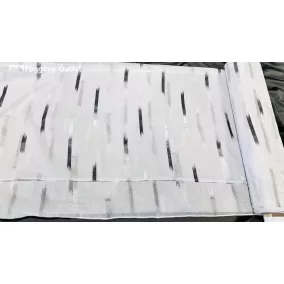 Méteráru, Parketta, Voile, fehèr alapon fekete, 280 cm 