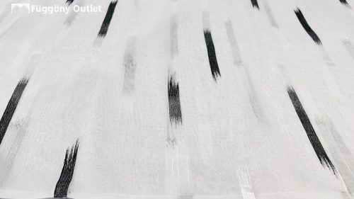 Méteráru, Parketta, Voile, fehèr alapon fekete, 280 cm 