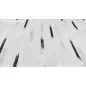Méteráru, Parketta, Voile, fehèr alapon fekete, 280 cm 
