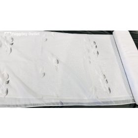 Méteráru, Feride, Voile, fehèr alapon szürke, 280 cm 