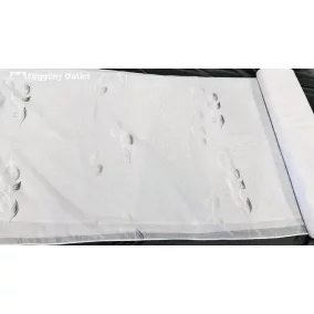 Méteráru, Feride, Voile, fehèr alapon szürke, 280 cm 