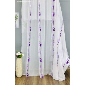 Méteráru, Nota, árvácskalila, Voile, fehér, 280 cm 