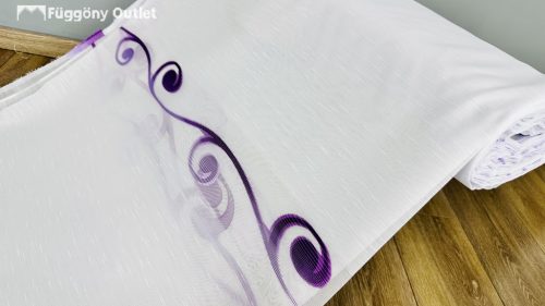 Méteráru, Nota, árvácskalila, Voile, fehér, 280 cm 