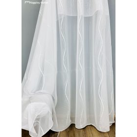 Méteráru, Voile, ezüst hullám fehér, 280 cm 