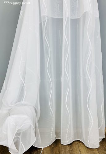 Méteráru, Voile, ezüst hullám fehér,  280 cm 