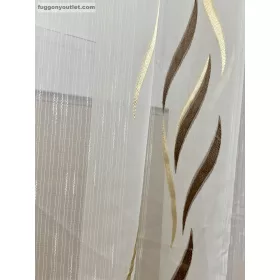 Voile, Azra, krém alapon barna, 500x260 cm