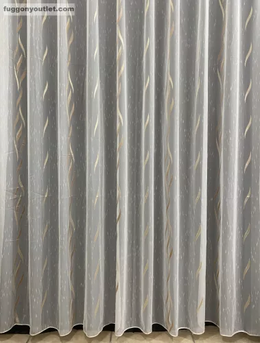Voile, Azra, krém alapon arany, 500x260 cm 