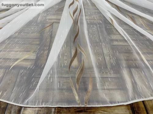 Voile, Azra, krém alapon arany, 500x260 cm 