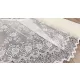 Méteráru, Vitrázs Függöny, Zsakar, szőlölevél, krém, 90 cm 