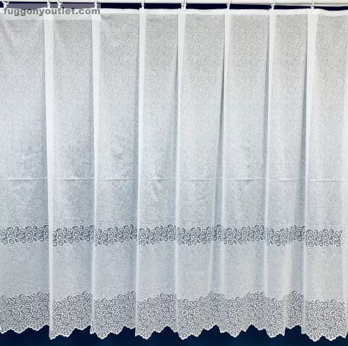 Márvány Csipke minta, fehér, 200x260 cm