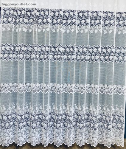 Zeynep, 4 Sor Leveles, fehér, 300x250 cm