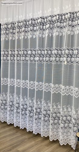 Zeynep, 4 Sor Leveles, fehér, 300x250 cm