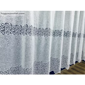 Márvány Csipke minta, fehér, 400x155 cm