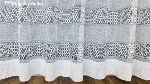 Berra, fehér alap szürke csíkos, 200x175 cm 