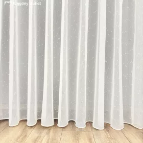 Méteráru, Voile, Hópehely, krém, 280cm
