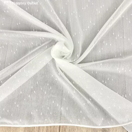 Méteráru, Voile, Hópehely, krém, 280cm