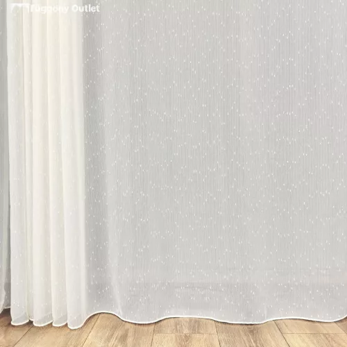 Voile, Hópehely, krém, 500x155cm