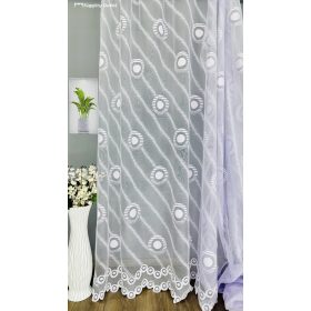 Méteráru, karikás, jeges fehér, 280 cm