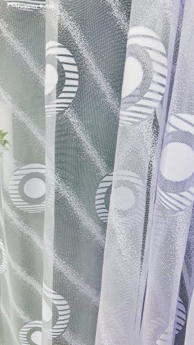 Méteráru, karikás, jeges fehér, 280 cm