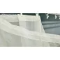 Voile, csipkés, krém, 200x175 cm