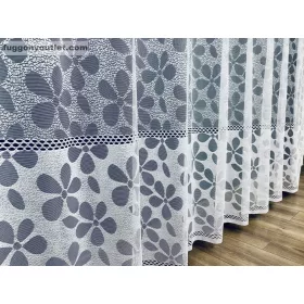 3D Virág, fehér, 300x155 cm