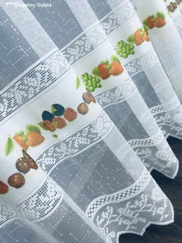 Konyha, Gyümölcsös csik, krém,alapon 500x175 cm