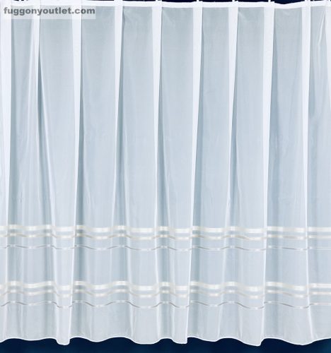 Voile, barna Csíkos, 400x210 cm