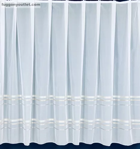 Voile, barna Csíkos, 500x210 cm